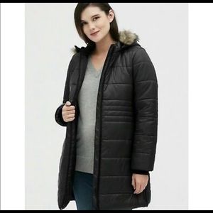 Gap maternity puff coat